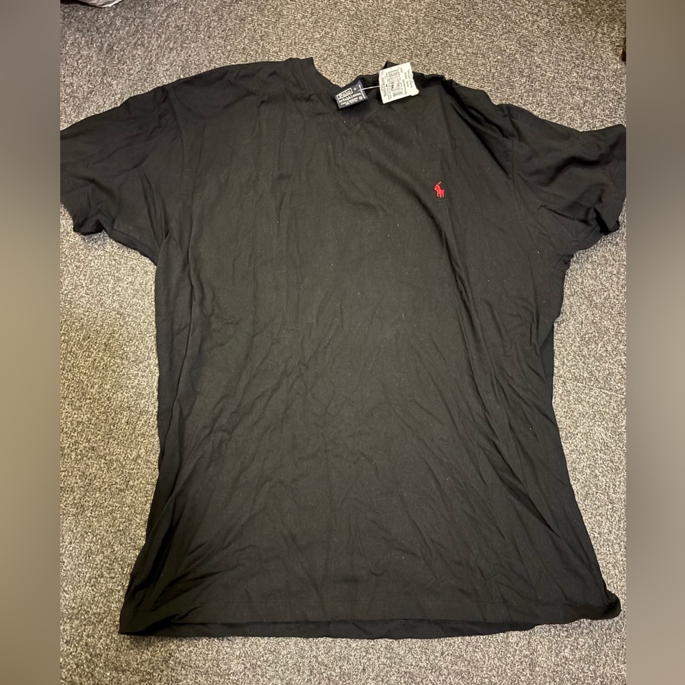 Ralph Lauren Black Short Sleeve Tee polo size medium nwt